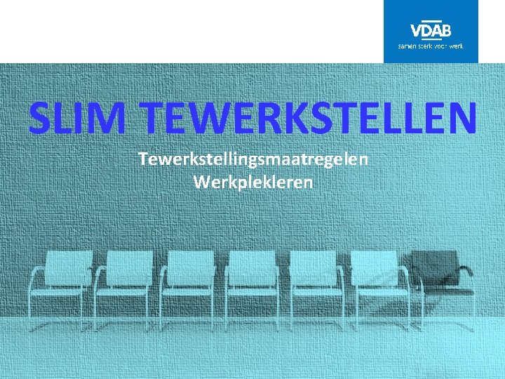 SLIM TEWERKSTELLEN Tewerkstellingsmaatregelen Werkplekleren 