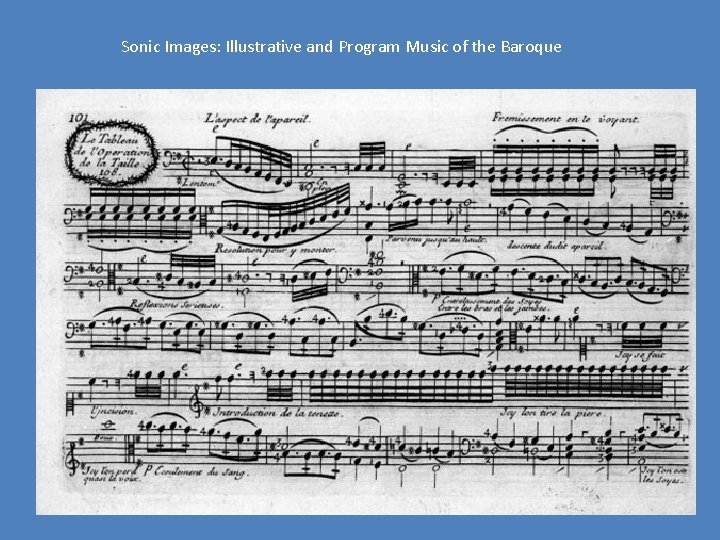 Sonic Images: Illustrative and Program Music of the Baroque 