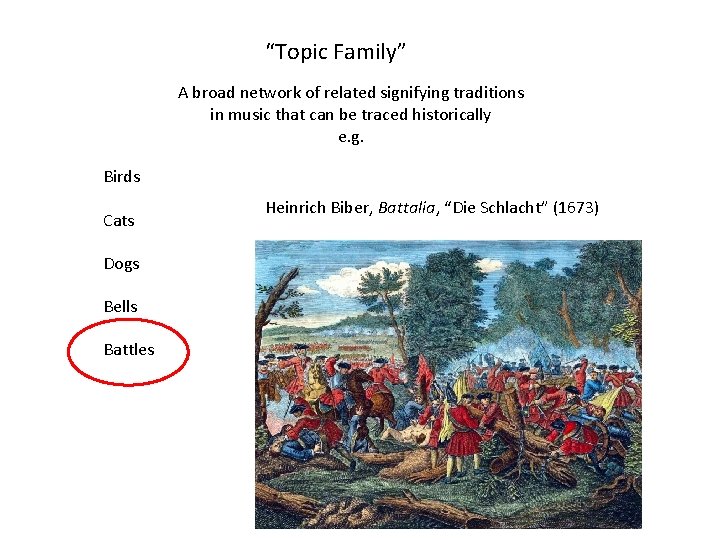 “Topic Family” A broad network of related signifying traditions in music that can be