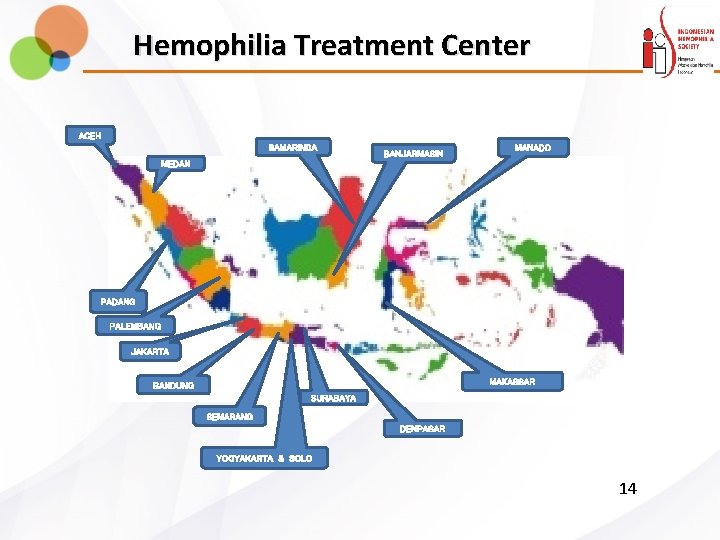 Hemophilia Treatment Center ACEH SAMARINDA BANJARMASIN MANADO MEDAN PADANG PALEMBANG JAKARTA MAKASSAR BANDUNG SURABAYA