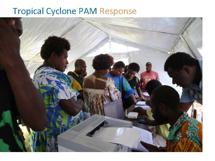 Tropical Cyclone PAM Response 