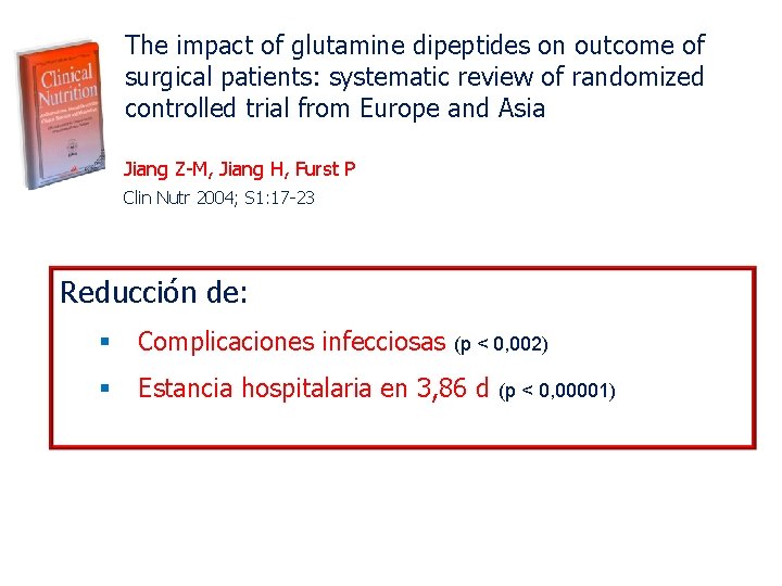 The impact of glutamine dipeptides on outcome of surgical patients: systematic review of randomized