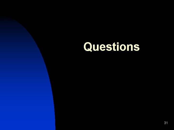 Questions 31 