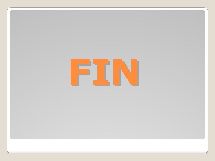 FIN FIN