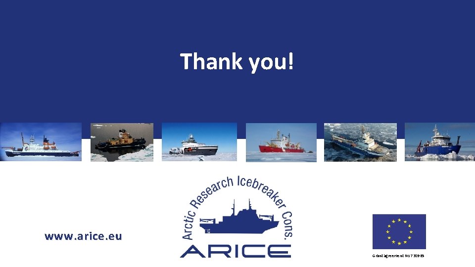 Thank you! www. arice. eu Grant agreement No 730965 
