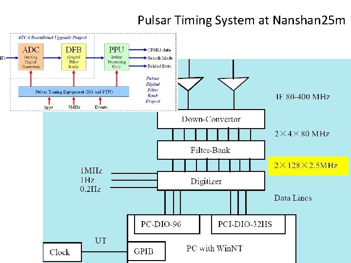 Pulsar Timing System at Nanshan 25 m 