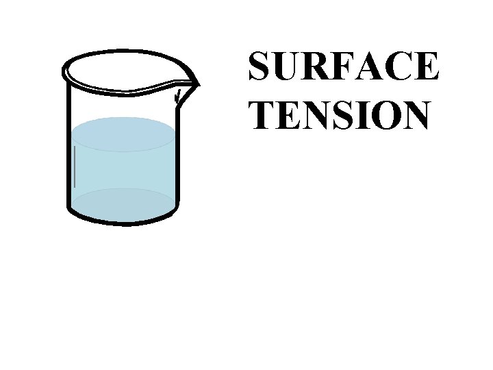 SURFACE TENSION 