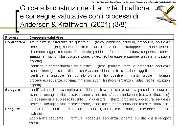 Roberto Trinchero – Dip. di Filosofia e Scienze dell’Educazione – Università degli studi di