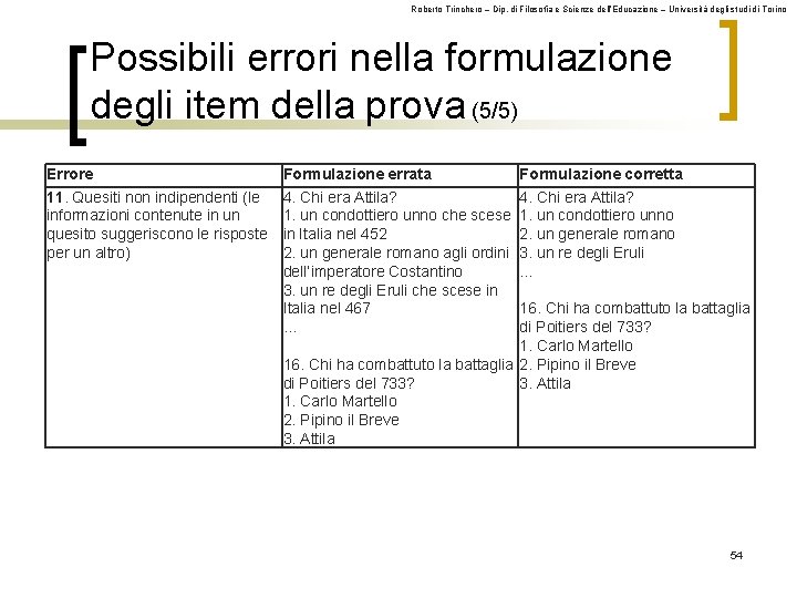 Roberto Trinchero – Dip. di Filosofia e Scienze dell’Educazione – Università degli studi di