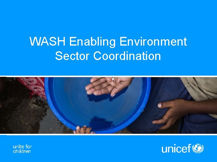 WASH Enabling Environment Sector Coordination 