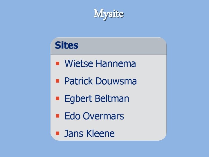 Mysite Mysite