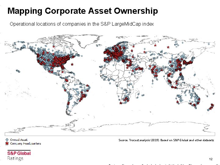 Mapping Corporate Asset Ownership Operational locations of companies in the S&P Large. Mid. Cap