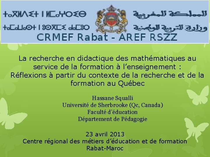 La recherche en didactique des mathématiques au service de la formation à l’enseignement :