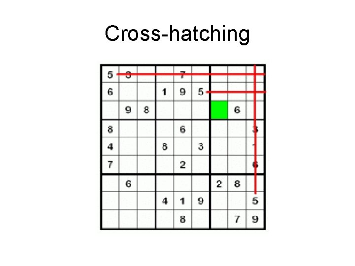 Cross-hatching Cross-hatching