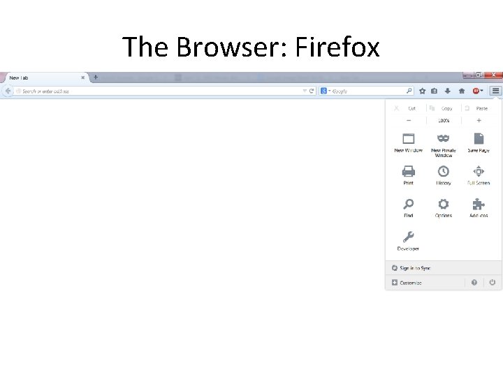 The Browser: Firefox The Browser: Firefox
