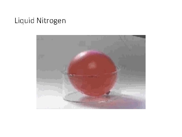 Liquid Nitrogen Liquid Nitrogen