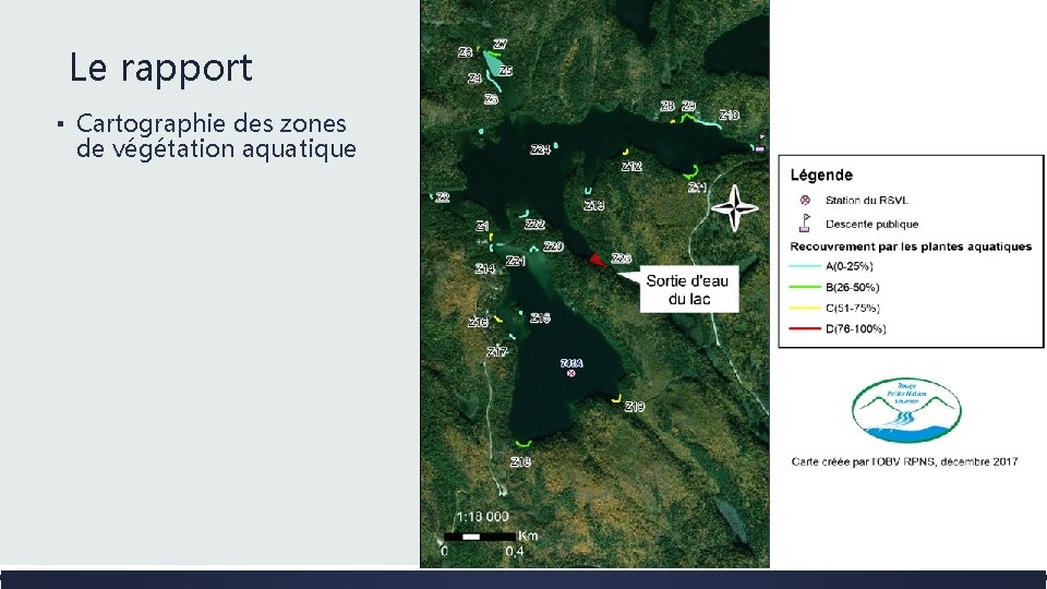 Le rapport ▪ Cartographie des zones de végétation aquatique 