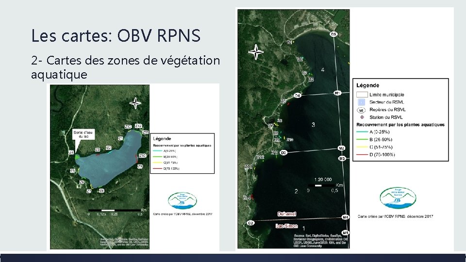 Les cartes: OBV RPNS 2 - Cartes des zones de végétation aquatique 