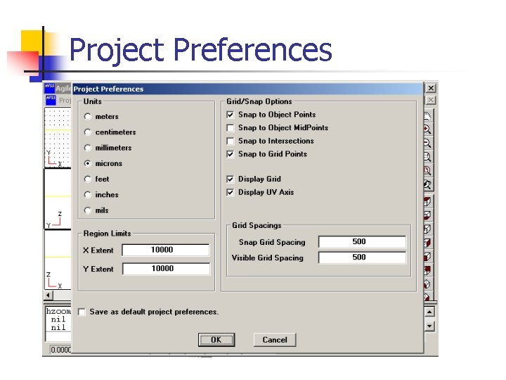 Project Preferences 