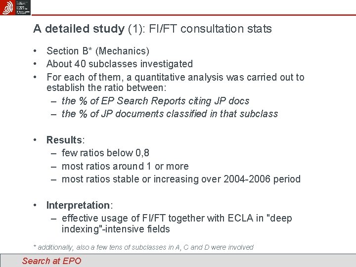 A detailed study (1): FI/FT consultation stats • Section B* (Mechanics) • About 40