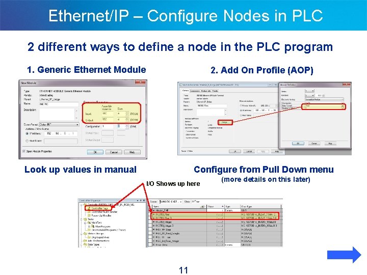 Ethernet/IP – Configure Nodes in PLC 2 different ways to define a node in