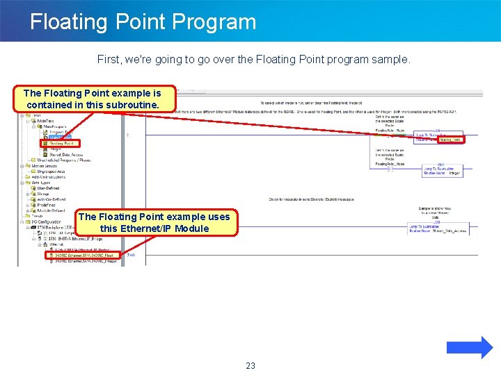 Floating Point Program First, we're going to go over the Floating Point program sample.