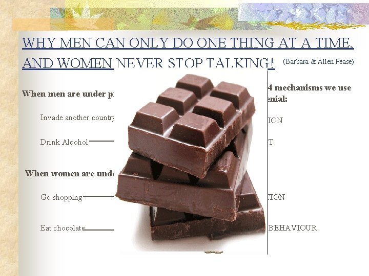 WHY MEN CAN ONLY DO ONE THING AT A TIME, AND WOMEN NEVER STOP WHY MEN CAN ONLY DO ONE THING AT A TIME, AND WOMEN NEVER STOP