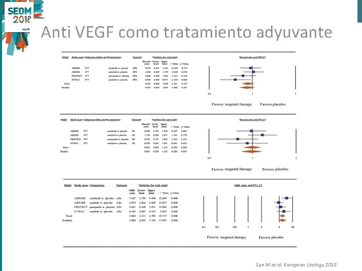 Anti VEGF como tratamiento adyuvante Sun M et al. European Urology 2018 