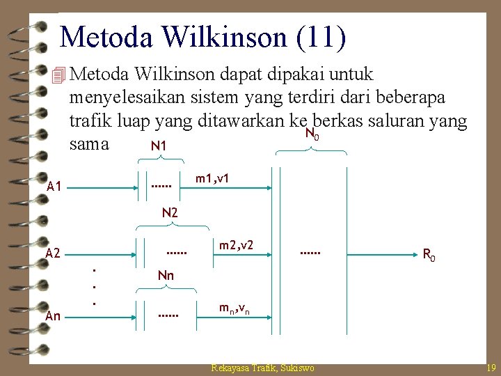 Metoda Wilkinson (11) 4 Metoda Wilkinson dapat dipakai untuk menyelesaikan sistem yang terdiri dari