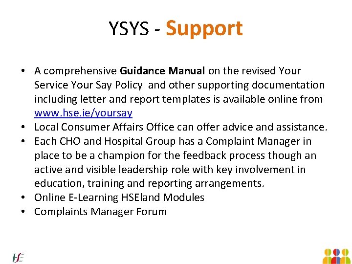 YSYS - Support • A comprehensive Guidance Manual on the revised Your Service Your