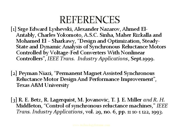 REFERENCES [1] Srge Edward Lyshevski, Alexander Nazarov, Ahmed El. Antably, Charles Yokomoto, A. S.