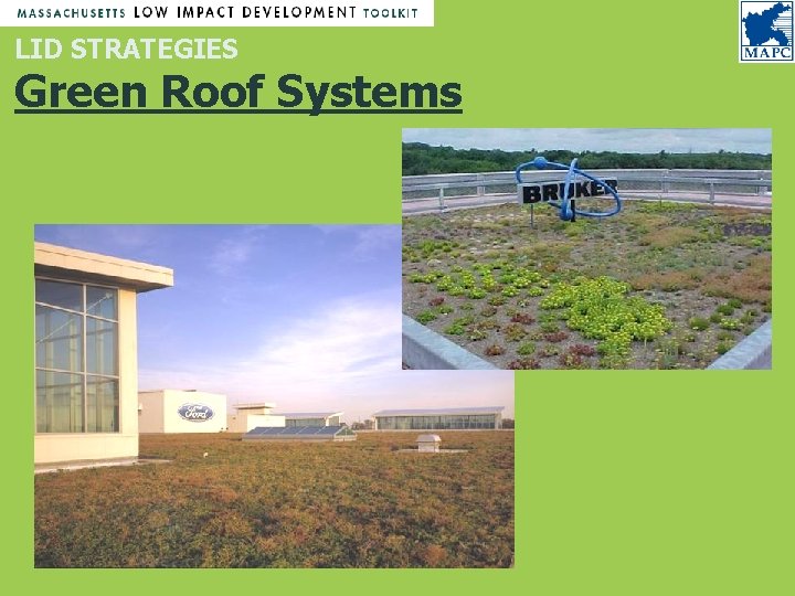 LID STRATEGIES Green Roof Systems LID STRATEGIES Green Roof Systems