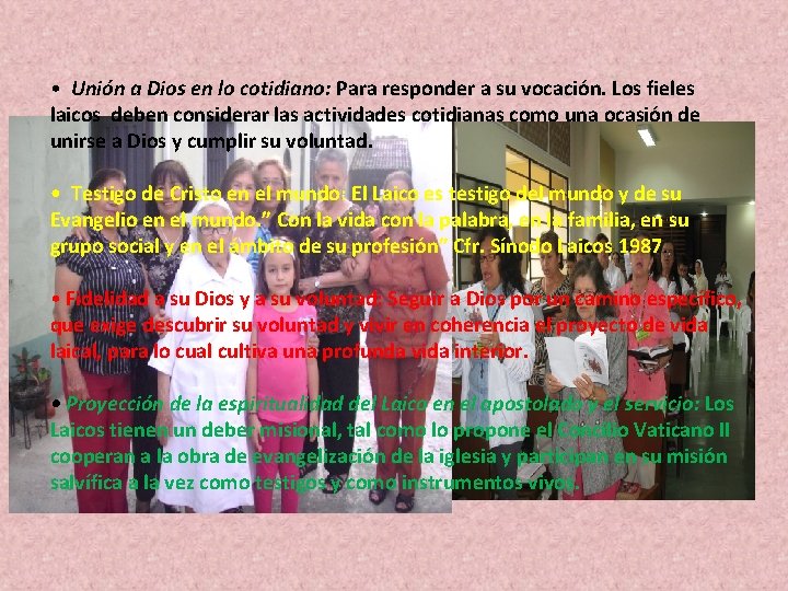  • Unión a Dios en lo cotidiano: Para responder a su vocación. Los