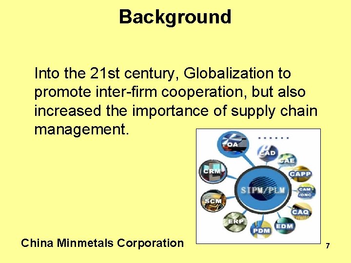 Background Into the 21 st century, Globalization to promote inter-firm cooperation, but also increased