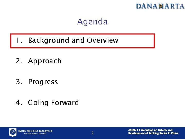 Agenda 1. Background and Overview 2. Approach 3. Progress 4. Going Forward 12/7/2020 2