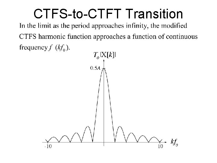 CTFS-to-CTFT Transition 