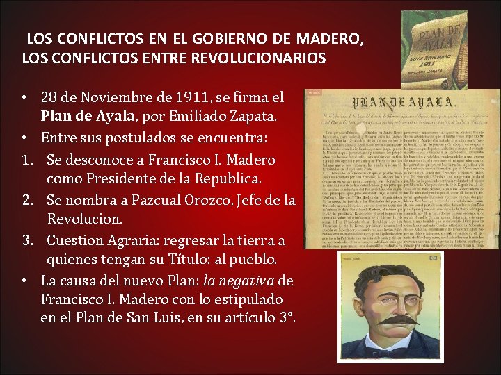 LOS CONFLICTOS EN EL GOBIERNO DE MADERO, LOS CONFLICTOS ENTRE REVOLUCIONARIOS • 28 de