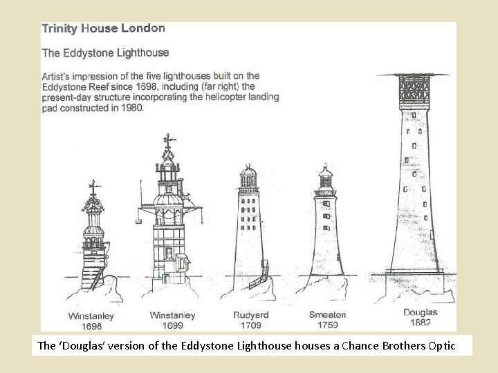 The ‘Douglas’ version of the Eddystone Lighthouses a Chance Brothers Optic The ‘Douglas’ version of the Eddystone Lighthouses a Chance Brothers Optic
