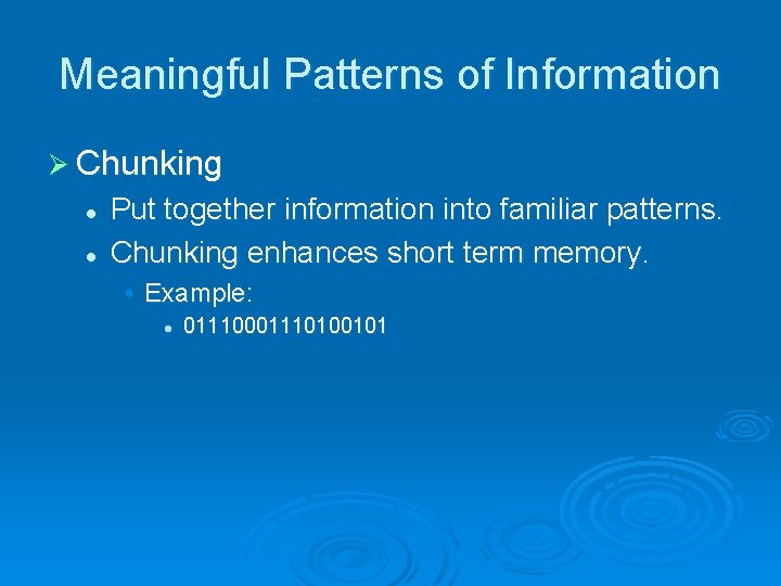 How Experts Differ from Novices Melissa Eubank How