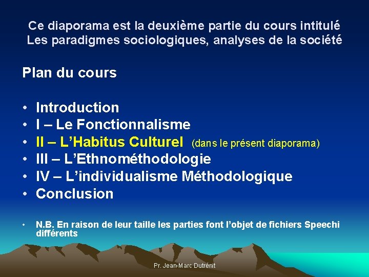Les paradigmes sociologiques analyses de la socit II