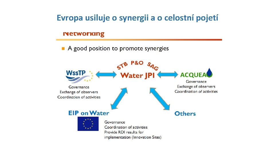 Evropa usiluje o synergii a o celostní pojetí 