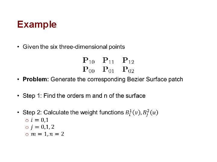 Example • 