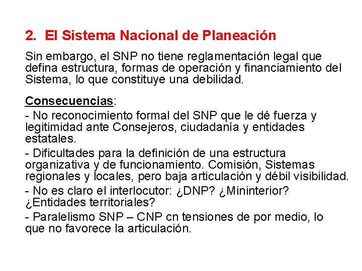 LA PLANEACIN PARTICIPATIVA Y EL SISTEMA NACIONAL DE