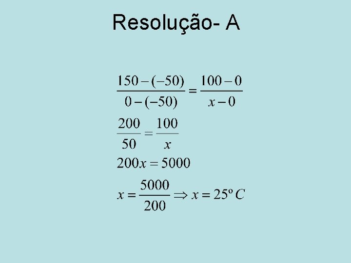 Resolução- A 