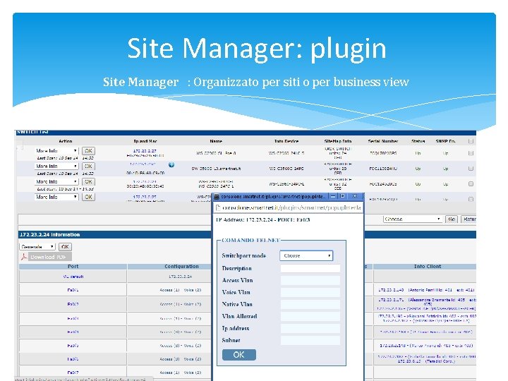 Site Manager: plugin Site Manager : Organizzato per siti o per business view 