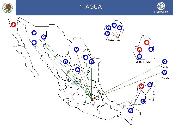 1. AGUA 13 2 2 1 3 3 1 Aguascalientes 6 1 2 1