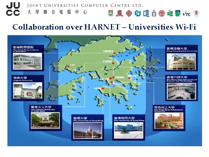 Collaboration over HARNET – Universities Wi-Fi 