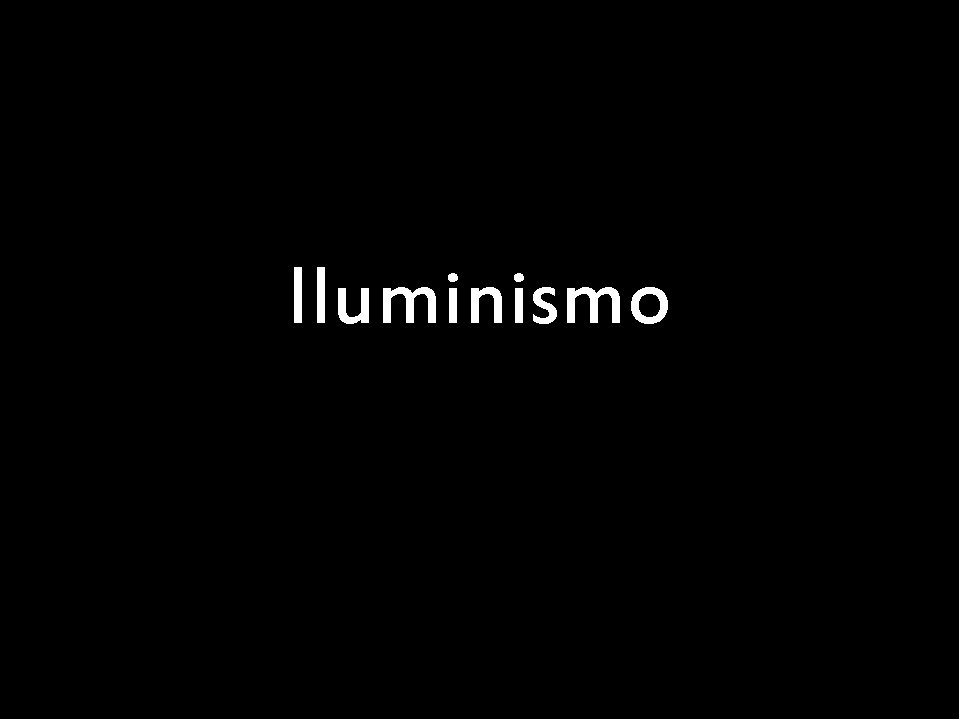 Iluminismo 