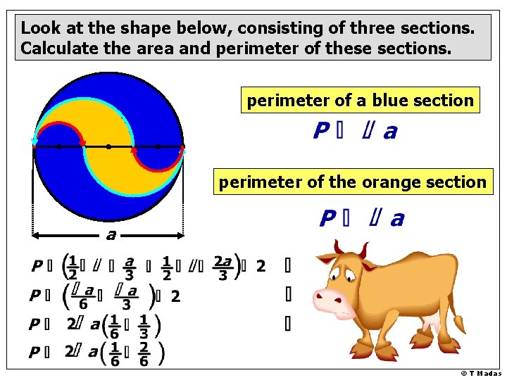 Look at the shape below, consisting of three sections. Calculate the area and perimeter