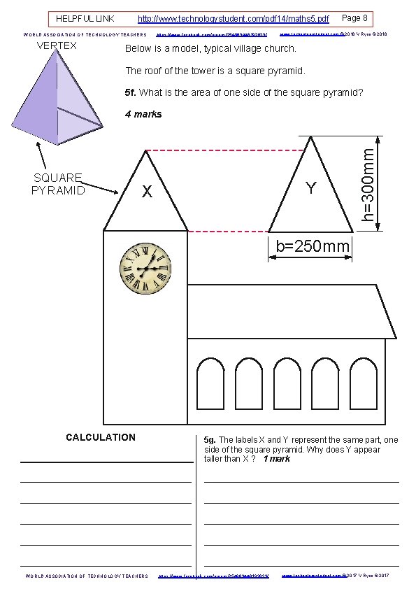 http: //www. technologystudent. com/pdf 14/maths 5. pdf HELPFUL LINK WORLD ASSOCIATION OF TECHNOLOGY TEACHERS